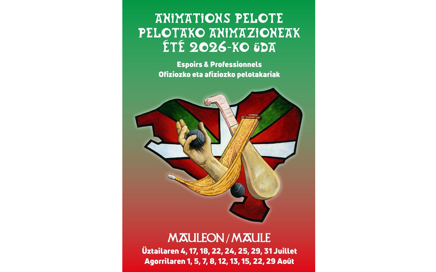 Tournoi de Cesta-Punta Finale Allée du 8-mai 1945 Mauléon-Licharre 2026-08-13