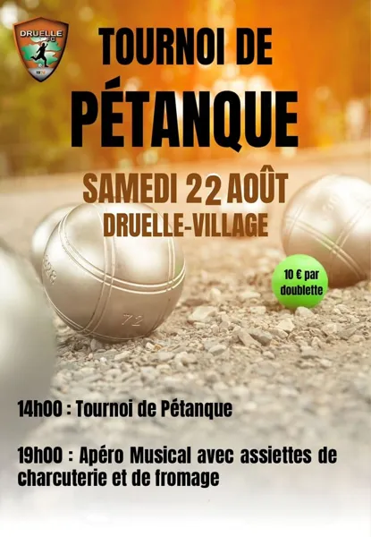Tournoi de pétanque Druelle Balsac