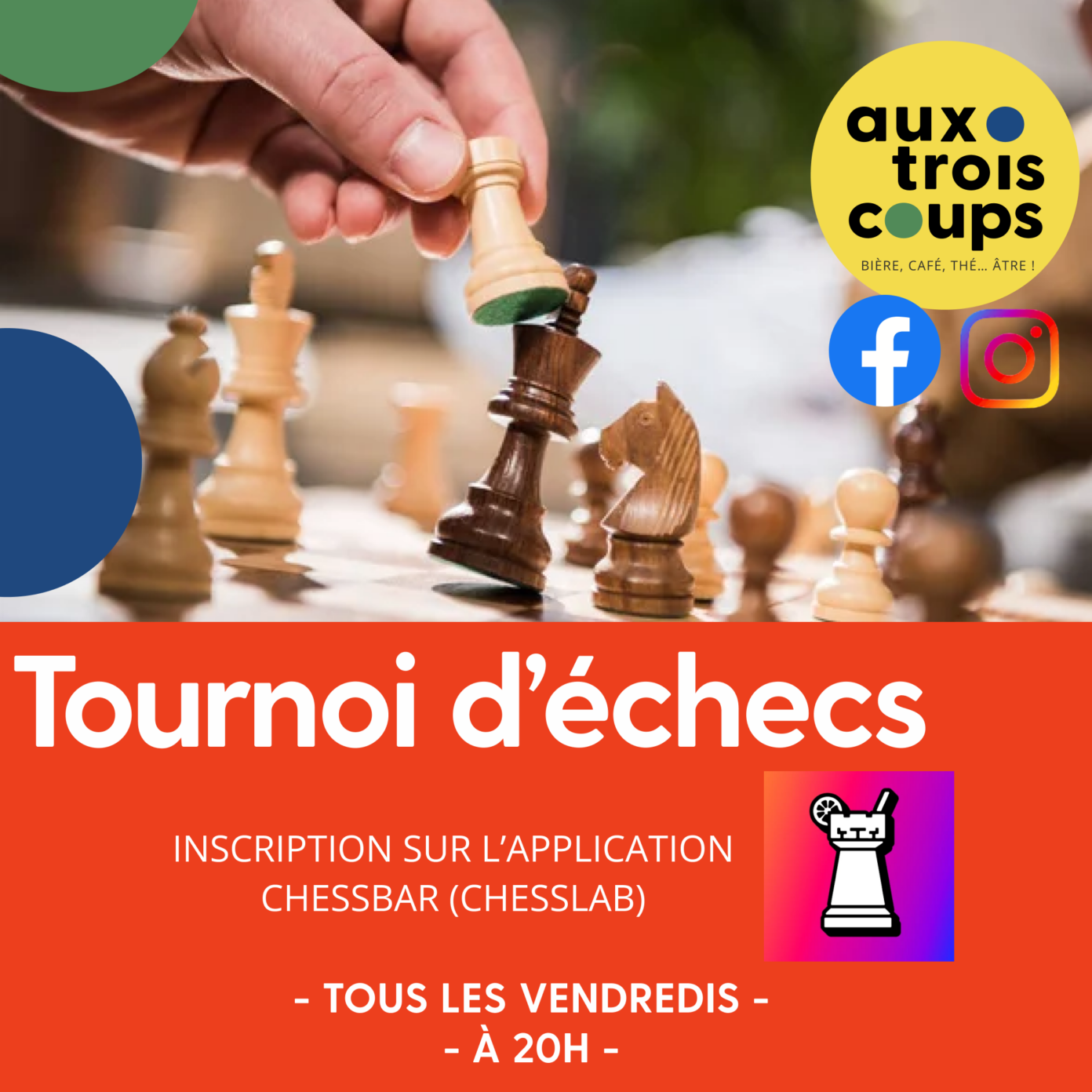 Tournoi d’échecs Aux Trois Coups Arc-et-Senans