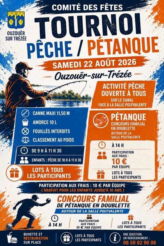Tournoi pêche / pétanque Ouzouer-sur-Trézée