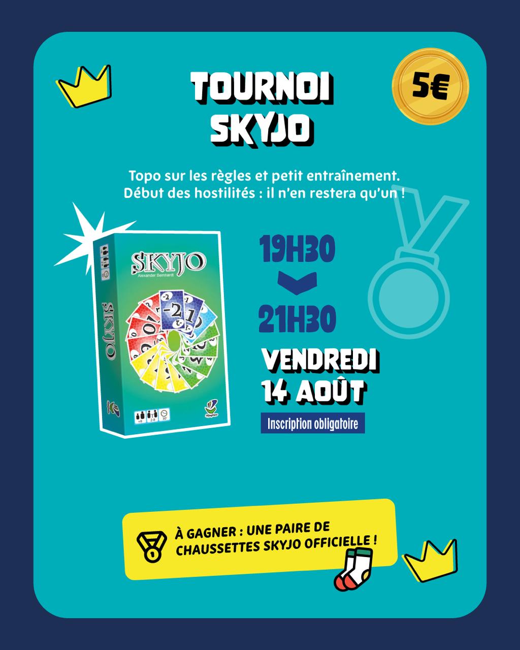 Tournoi SKYJO Bar à Jeux Les Tuiles Soustons
