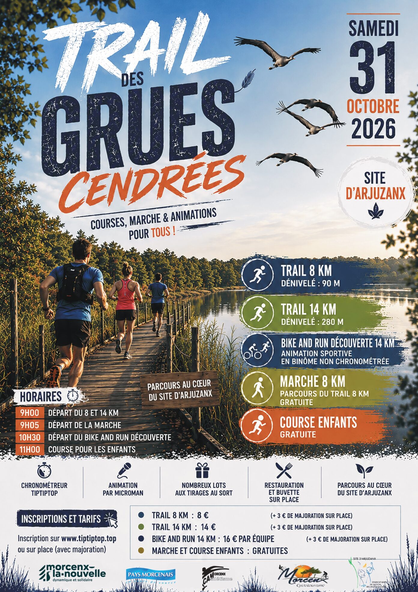 Trail des grues cendrées Morcenx-la-Nouvelle
