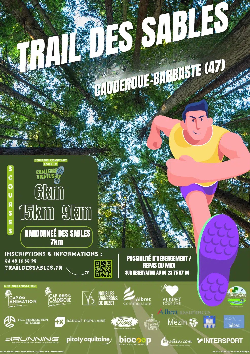 Trail des Sables 2026 Cap Cauderoue Nérac 2026-12-13