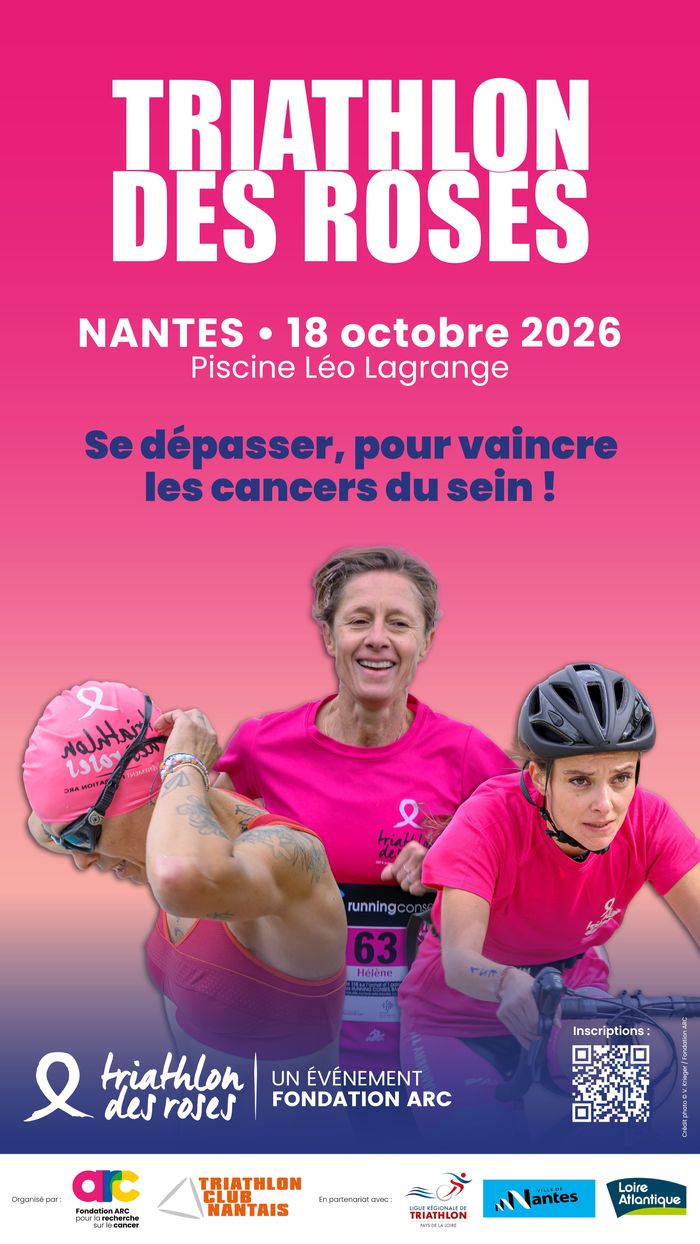 Triathlon des Roses 2026, Piscine Léo Lagrange Ile Gloriette – Nantes, Nantes