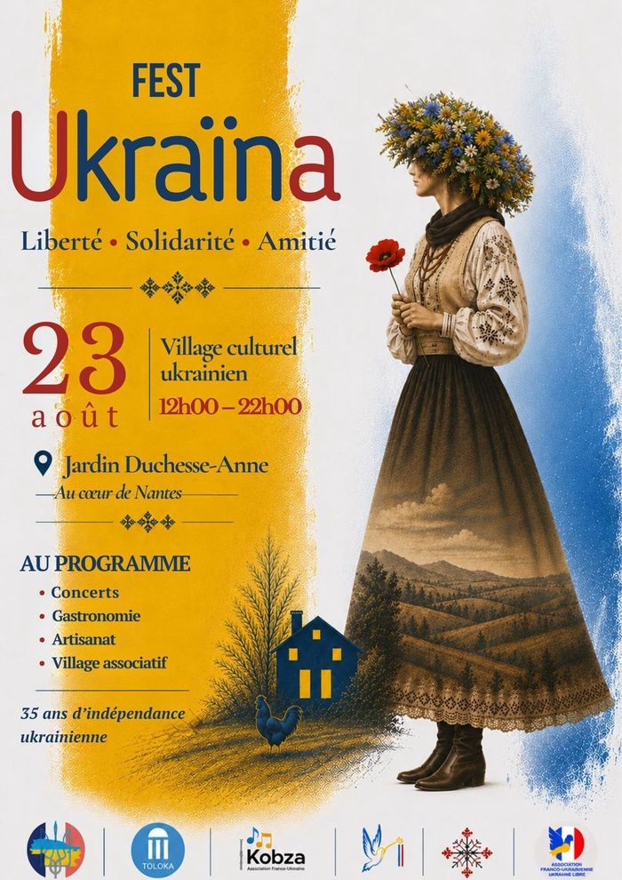 Ukra?na FEST – Festival de la Culture Ukrainienne Jardin Duchesse-Anne Nantes