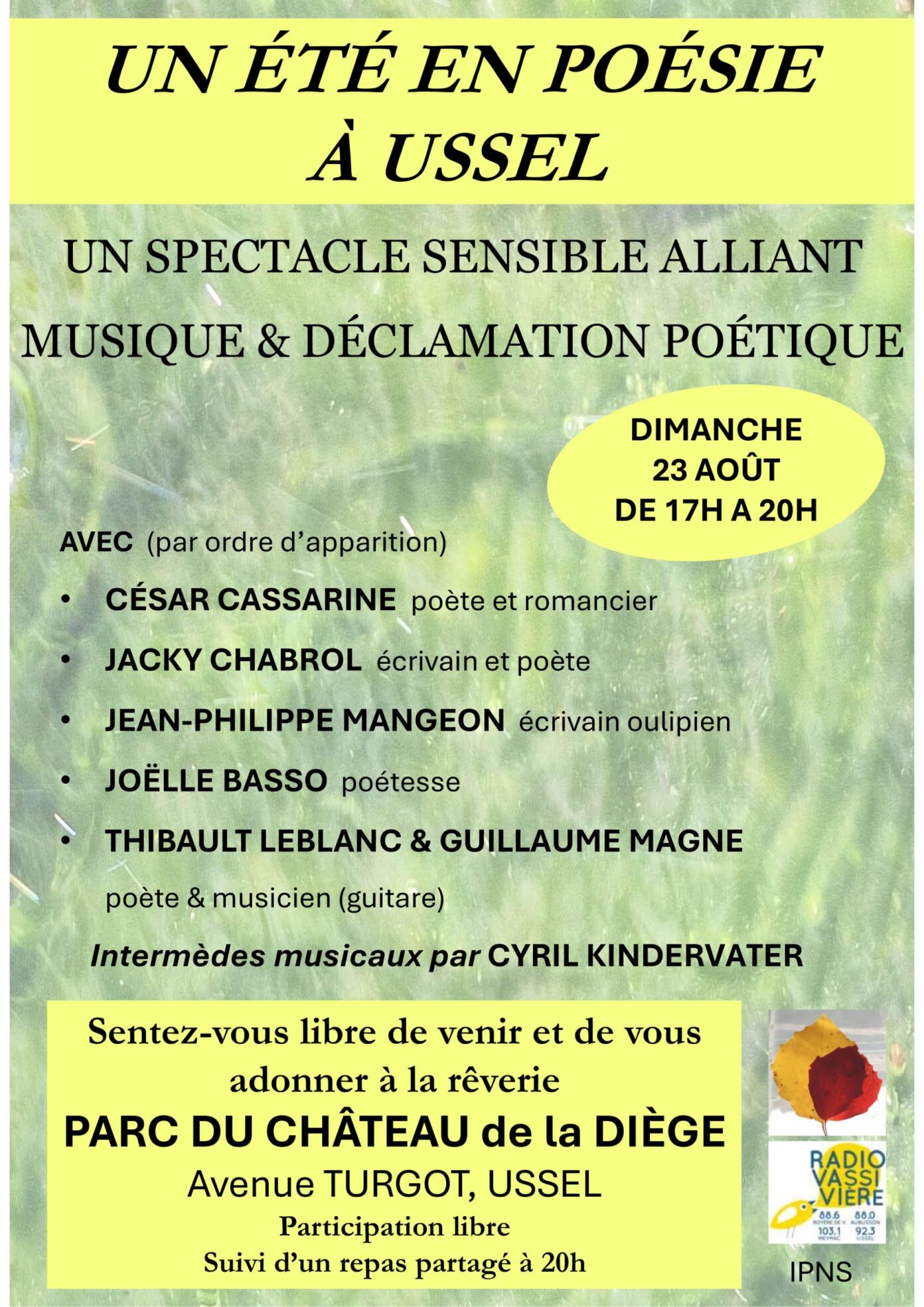 Un été en poésie à Ussel  Ussel