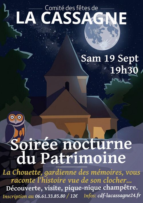 Une soirée nocturne pas comme les autres. Église Saint-Barthélémy La Cassagne