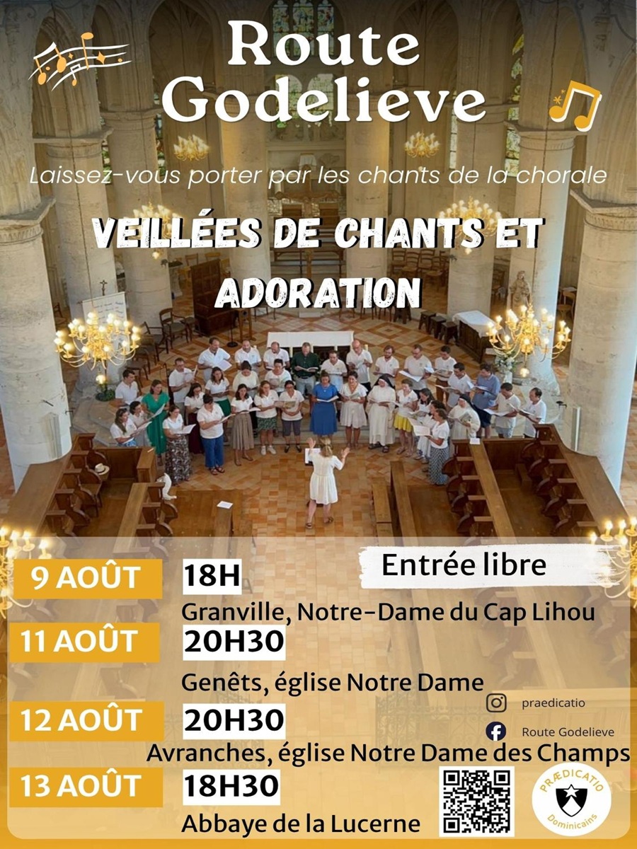Veillée de chants et adoration par la chorale Godelieve Genêts