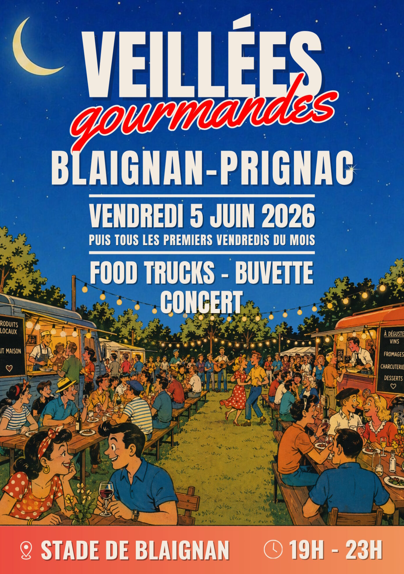 Veillées gourmandes à Blaignan-Prignac stade Blaignan-Prignac