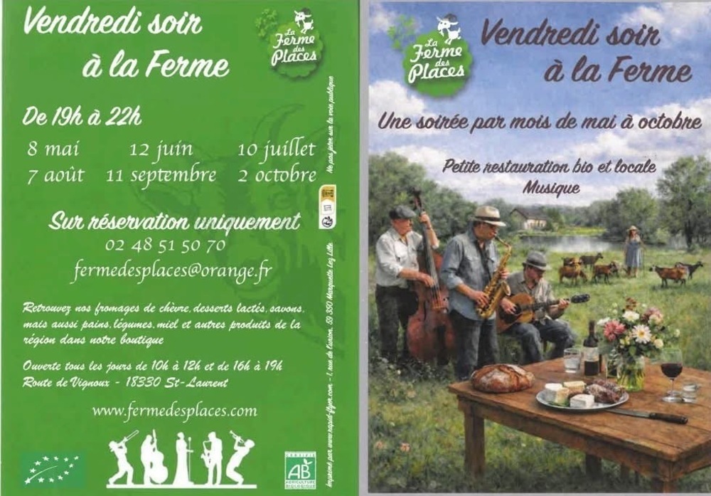Vendredi soir à la ferme 4 Route de Vignoux Saint-Laurent 2026-09-11