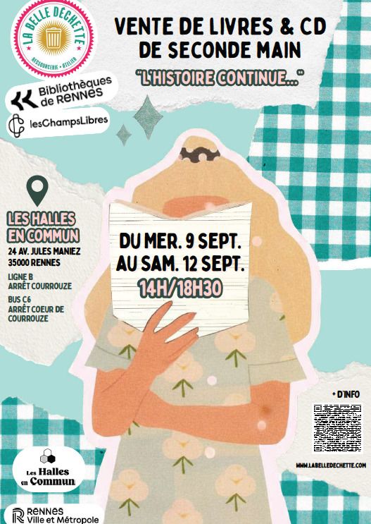 Vente de livres et CD de seconde main Halles en commun Rennes