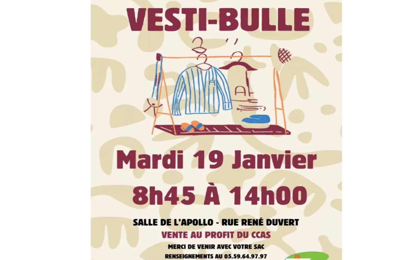 Vente Vesti-Bulle Centre culturel Paul Vaillant Couturier Boucau