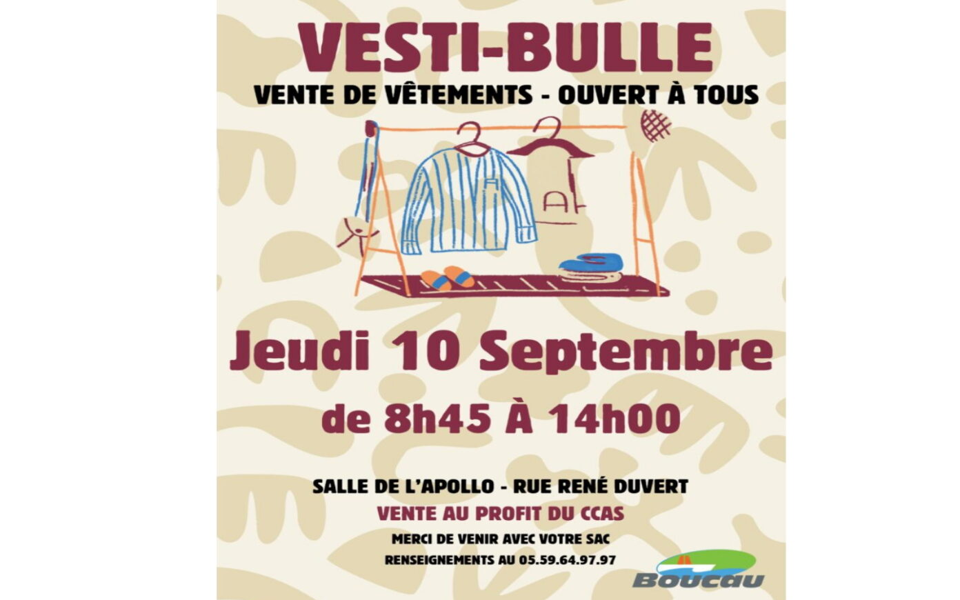 Vente Vestibulle Centre culturel Paul Vaillant Couturier Boucau