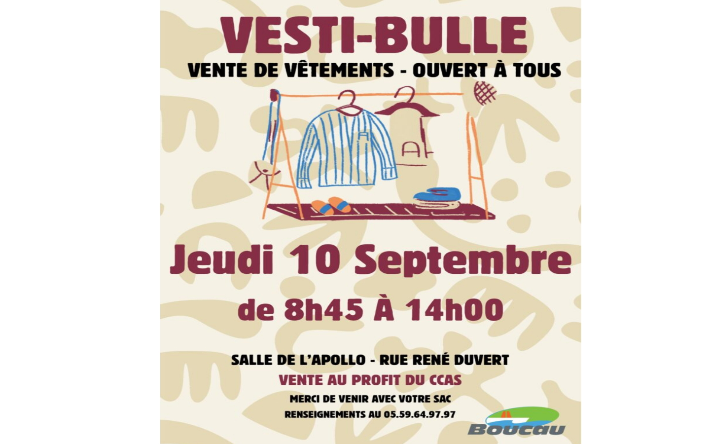 Vente Vestibulle Centre culturel Paul Vaillant Couturier Boucau