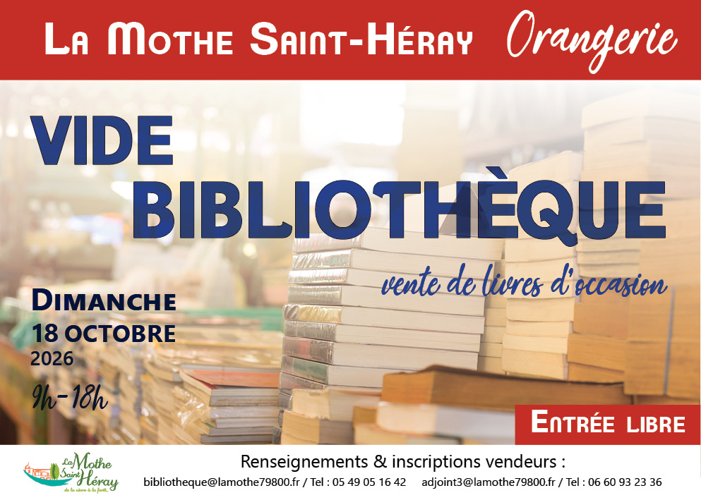 Vide-bibliothèque La Mothe-Saint-Héray