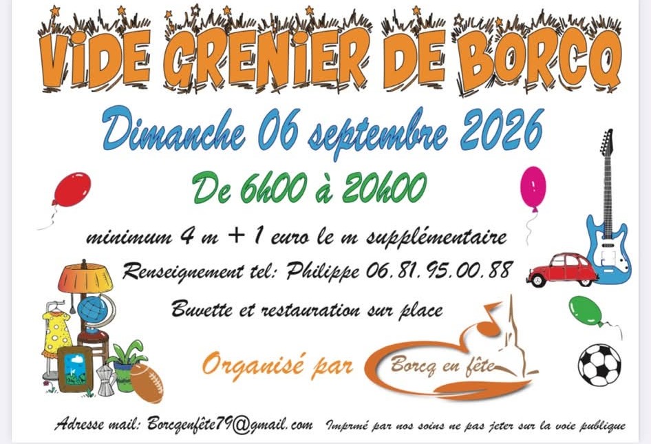 Vide grenier à Borcq-sur-Airvault Airvault