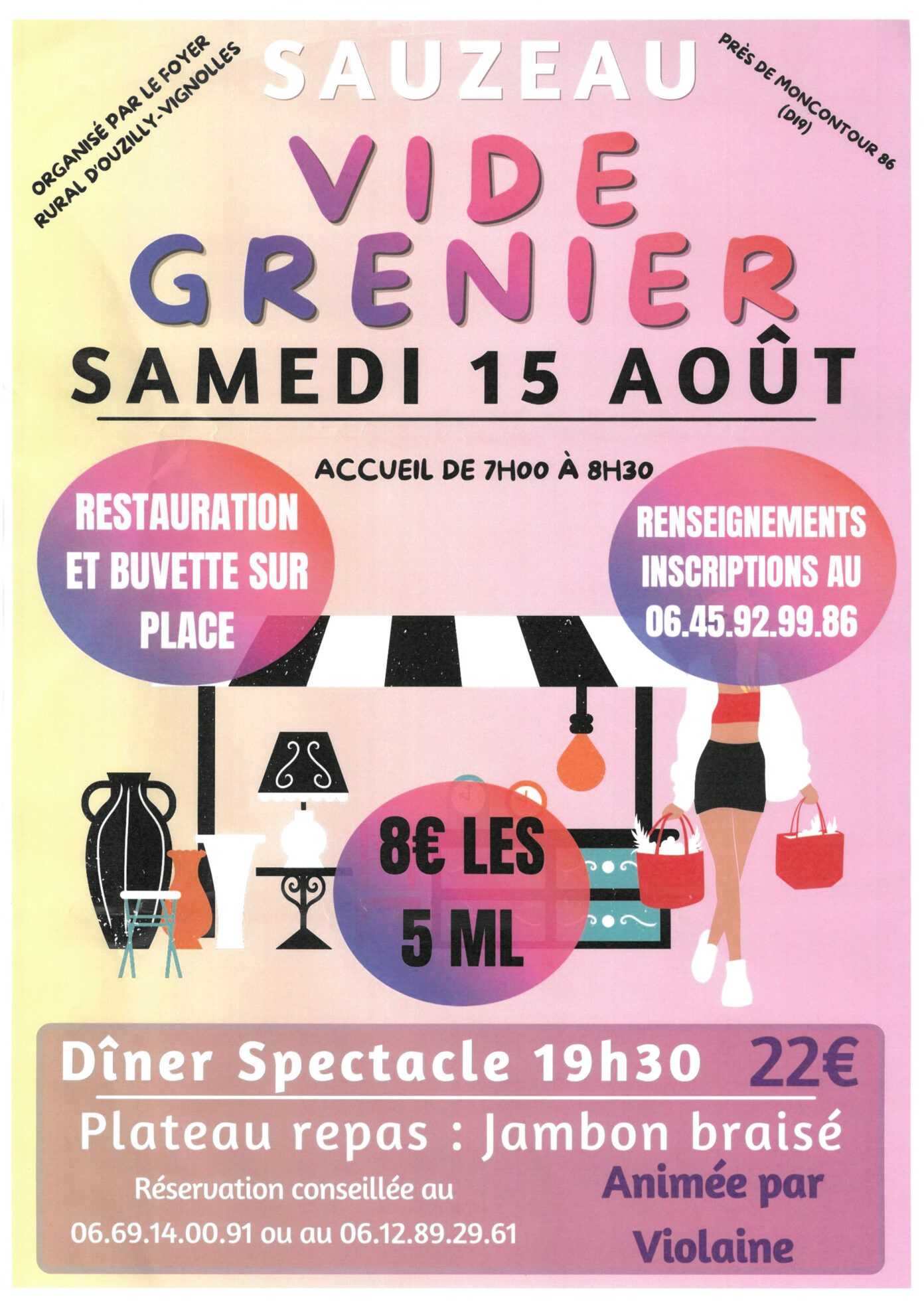 Vide-grenier à Sauzeau (près de Moncontour)  Moncontour