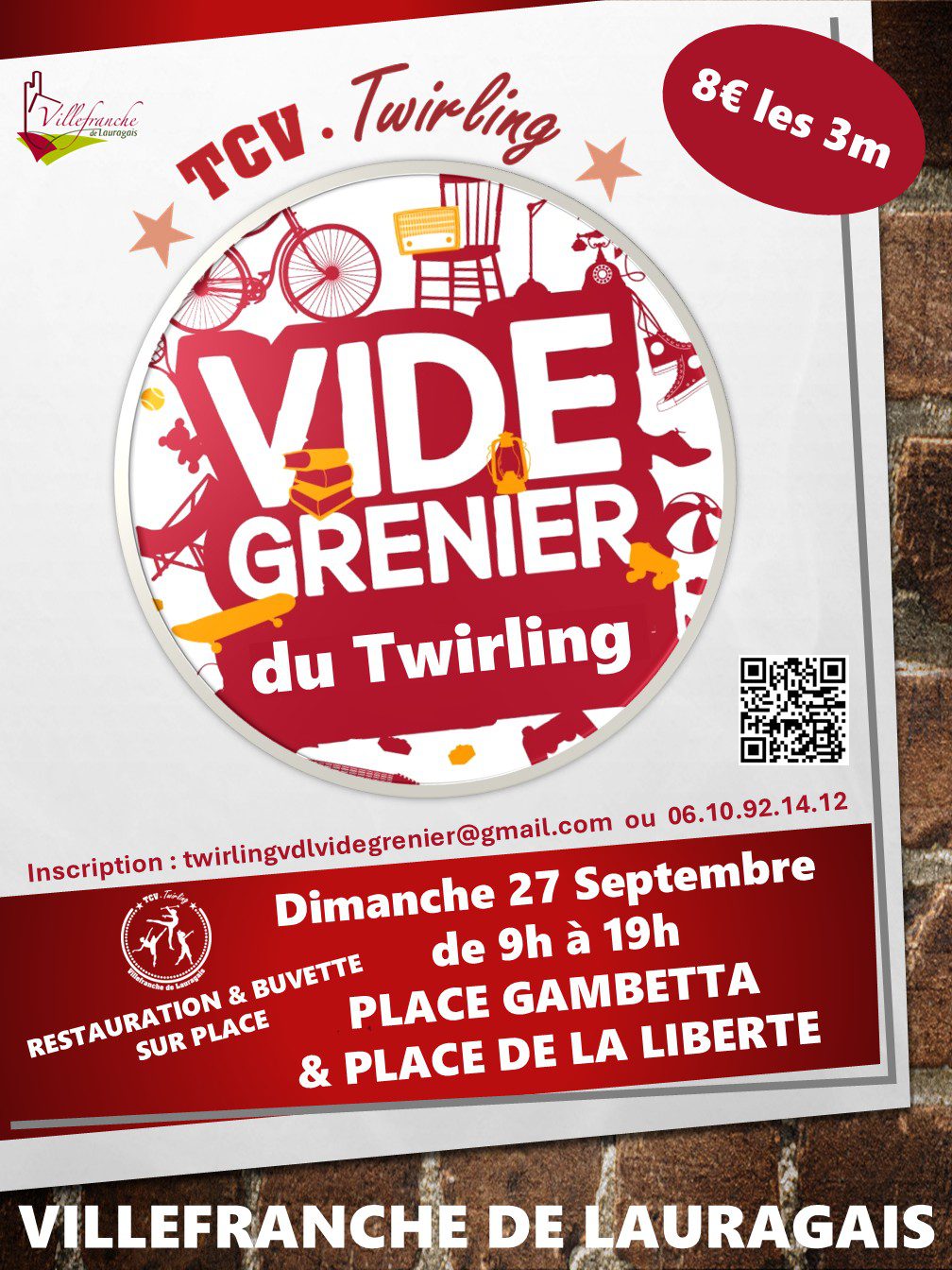 VIDE GRENIER A VILLEFRANCHE-DE-LAURAGAIS Place Gambetta Villefranche-de-Lauragais