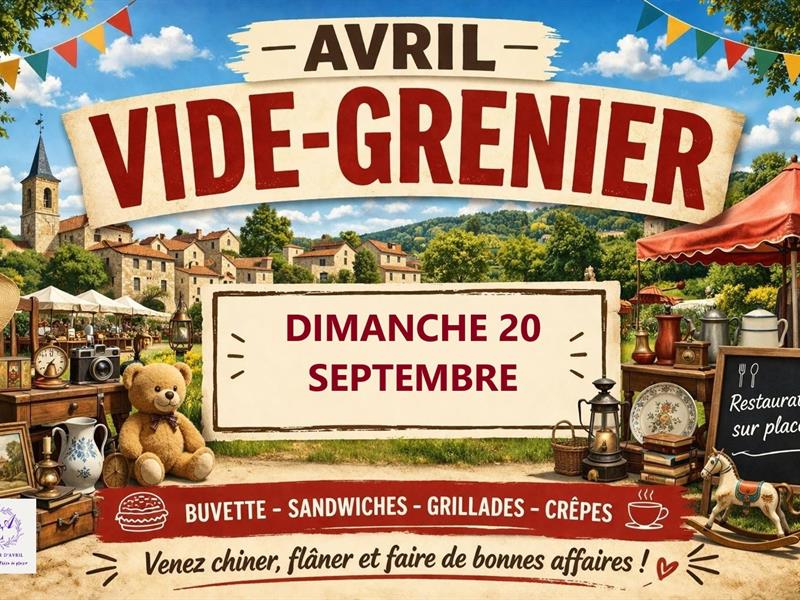 Vide grenier Avril