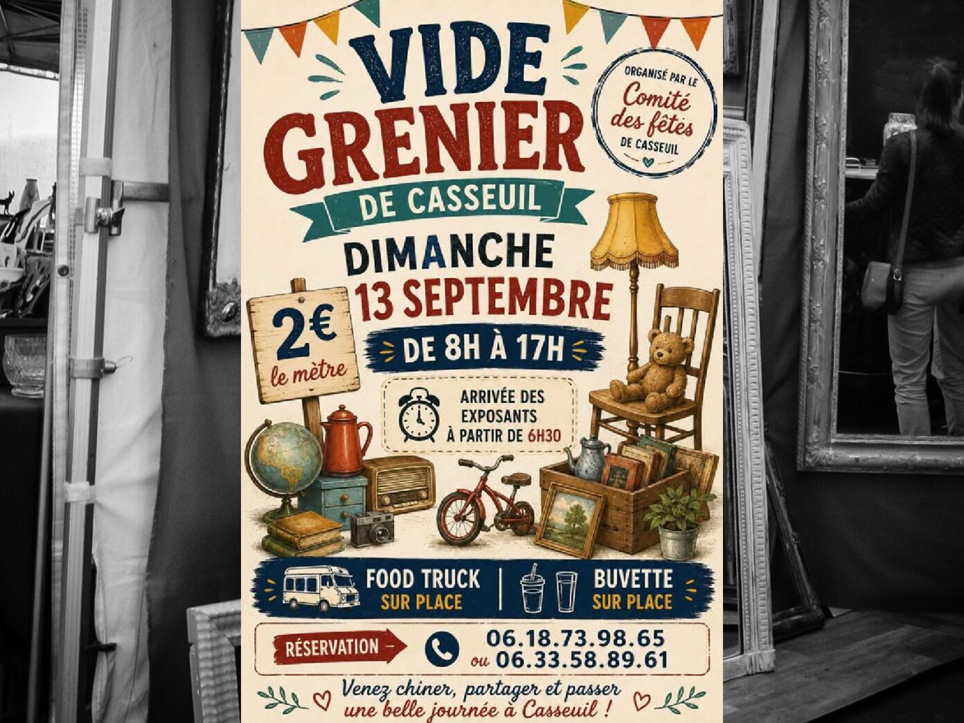 Vide grenier Salle des fêtes Casseuil
