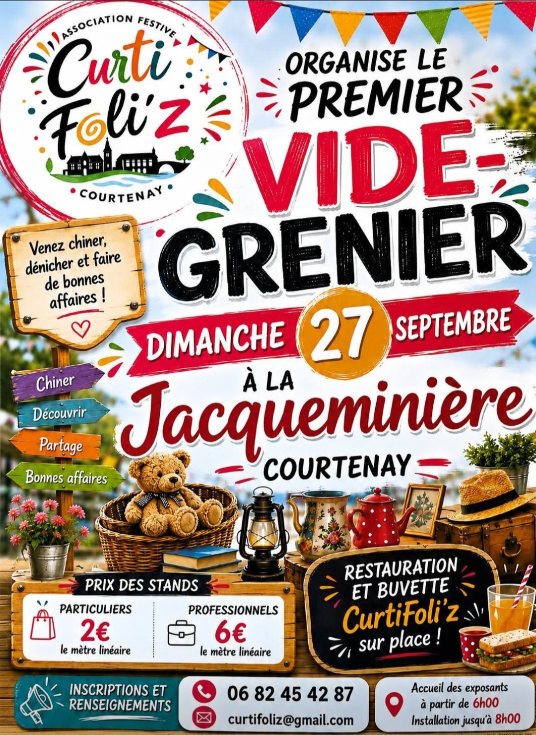 Vide Grenier La jacqueminière Courtenay 2026-09-27