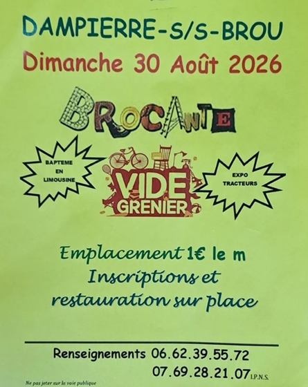 Vide-grenier  Dampierre-sous-Brou
