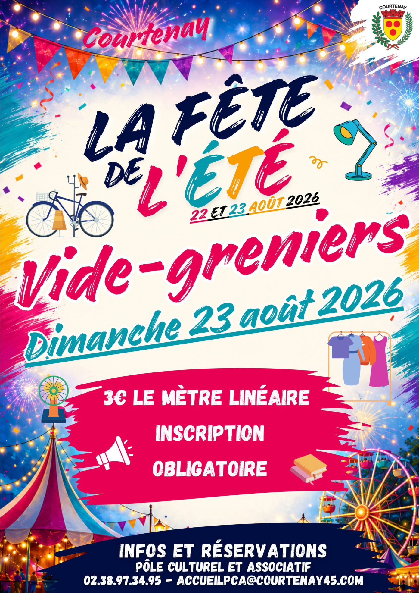 Vide grenier de la Fête de l’été Courtenay