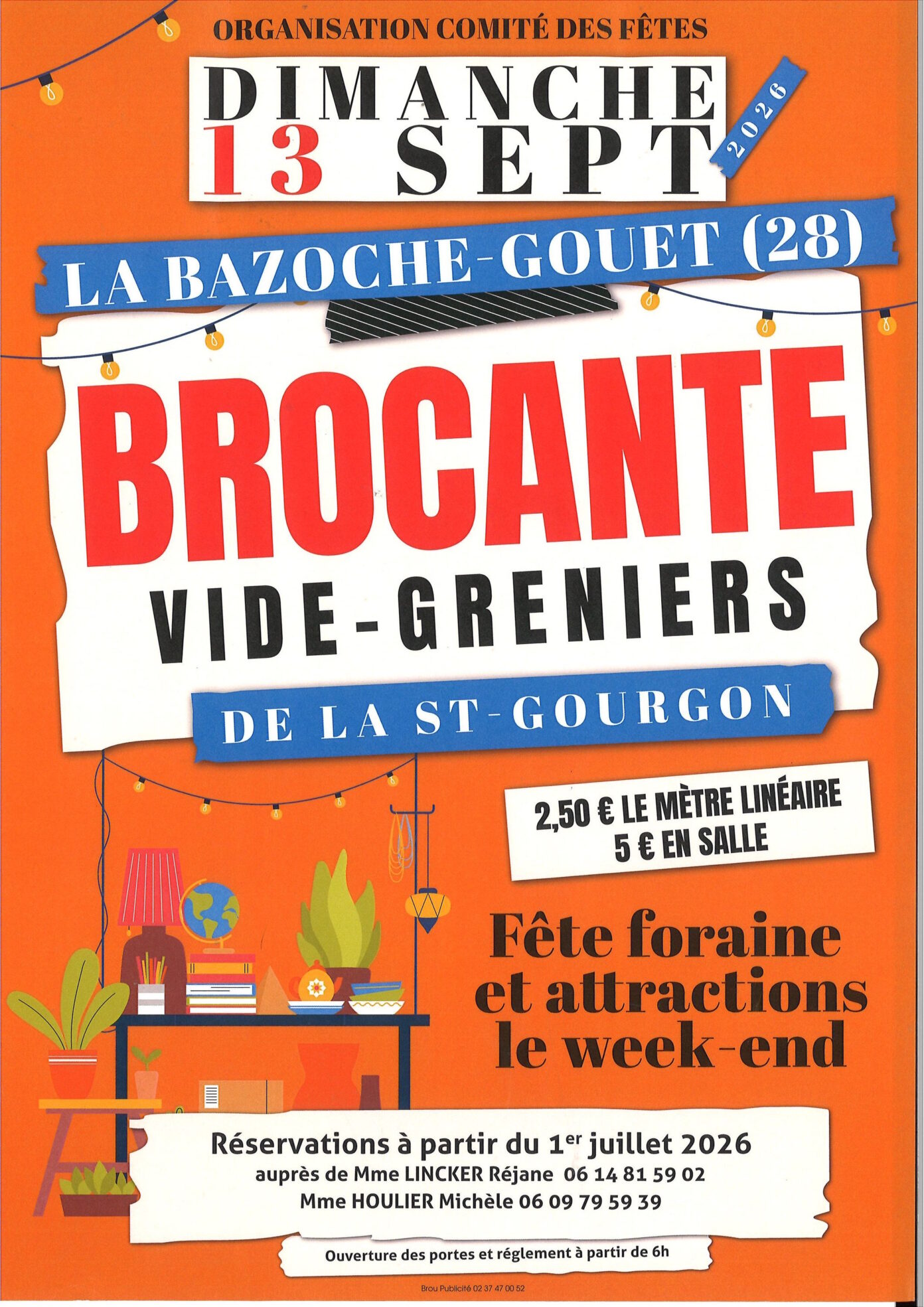 Vide-grenier de la Saint-Gourgon La Bazoche-Gouet
