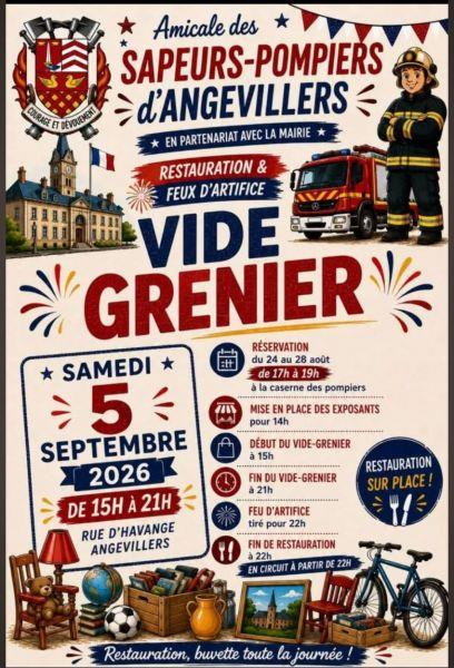 Vide-grenier de l&rsquo;Amicale des Sapeurs-Pompiers  Angevillers