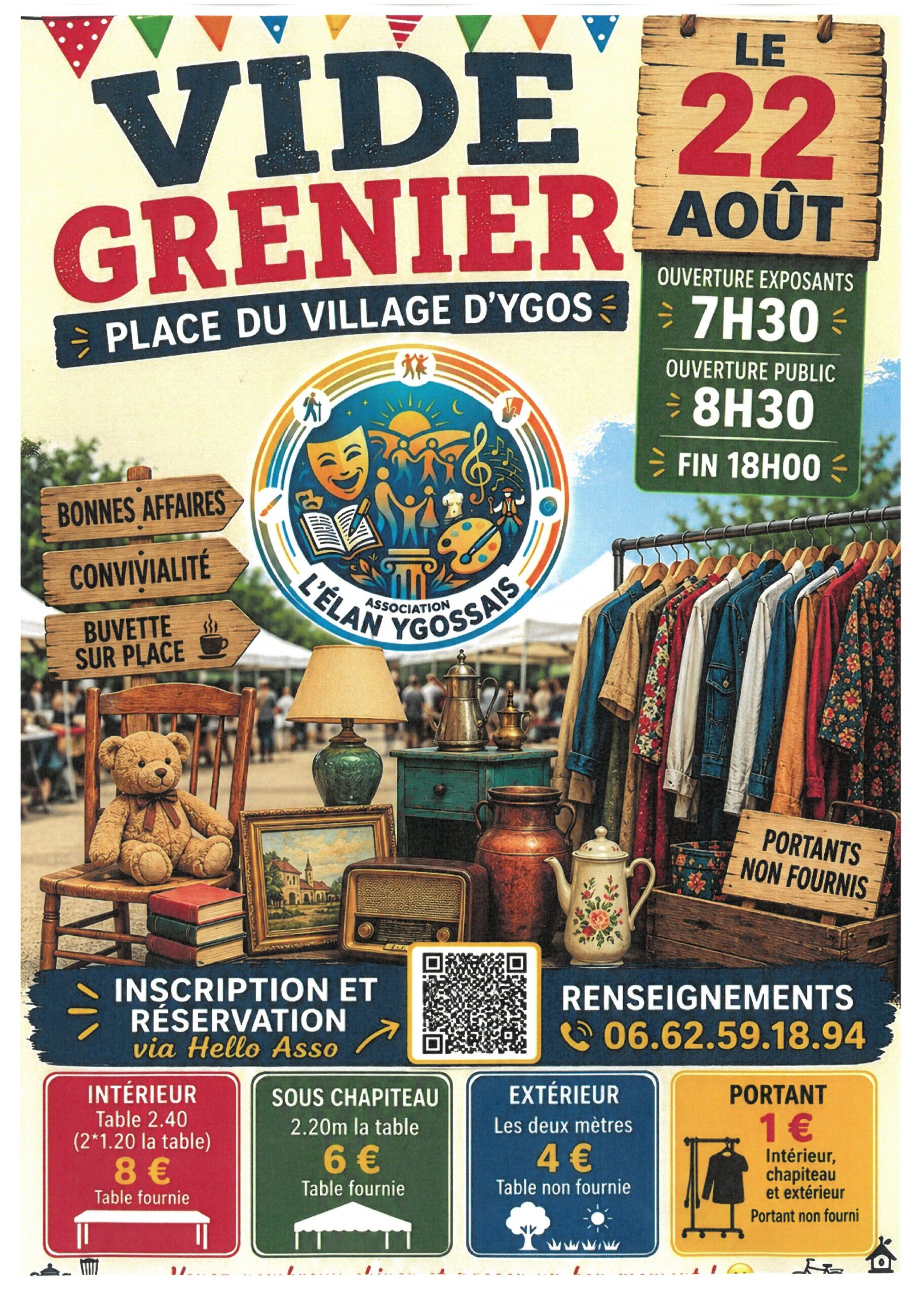 Vide Grenier Elan Ygossais Ygos-Saint-Saturnin 2026-08-22
