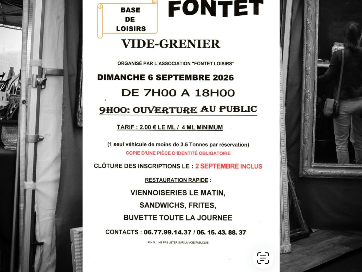 Vide grenier Fontet
