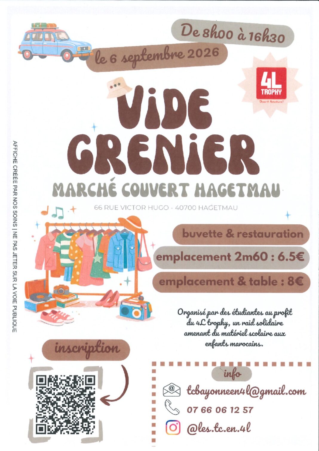 Vide Grenier Marché couvert Hagetmau