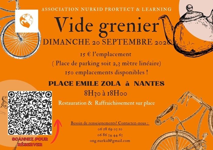 Vide-grenier place Zola, Place Zola, Nantes