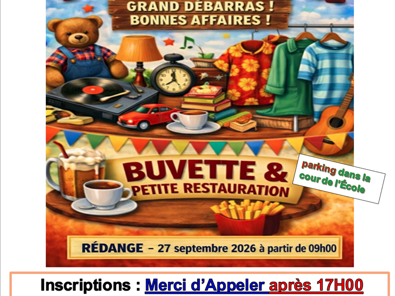 Vide-grenier  Rédange