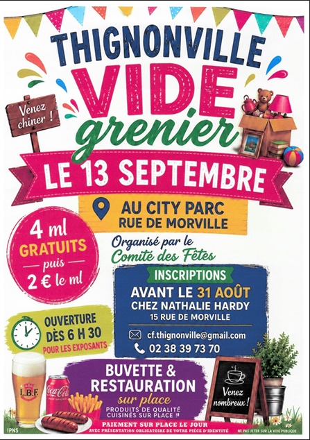 Vide grenier  Thignonville