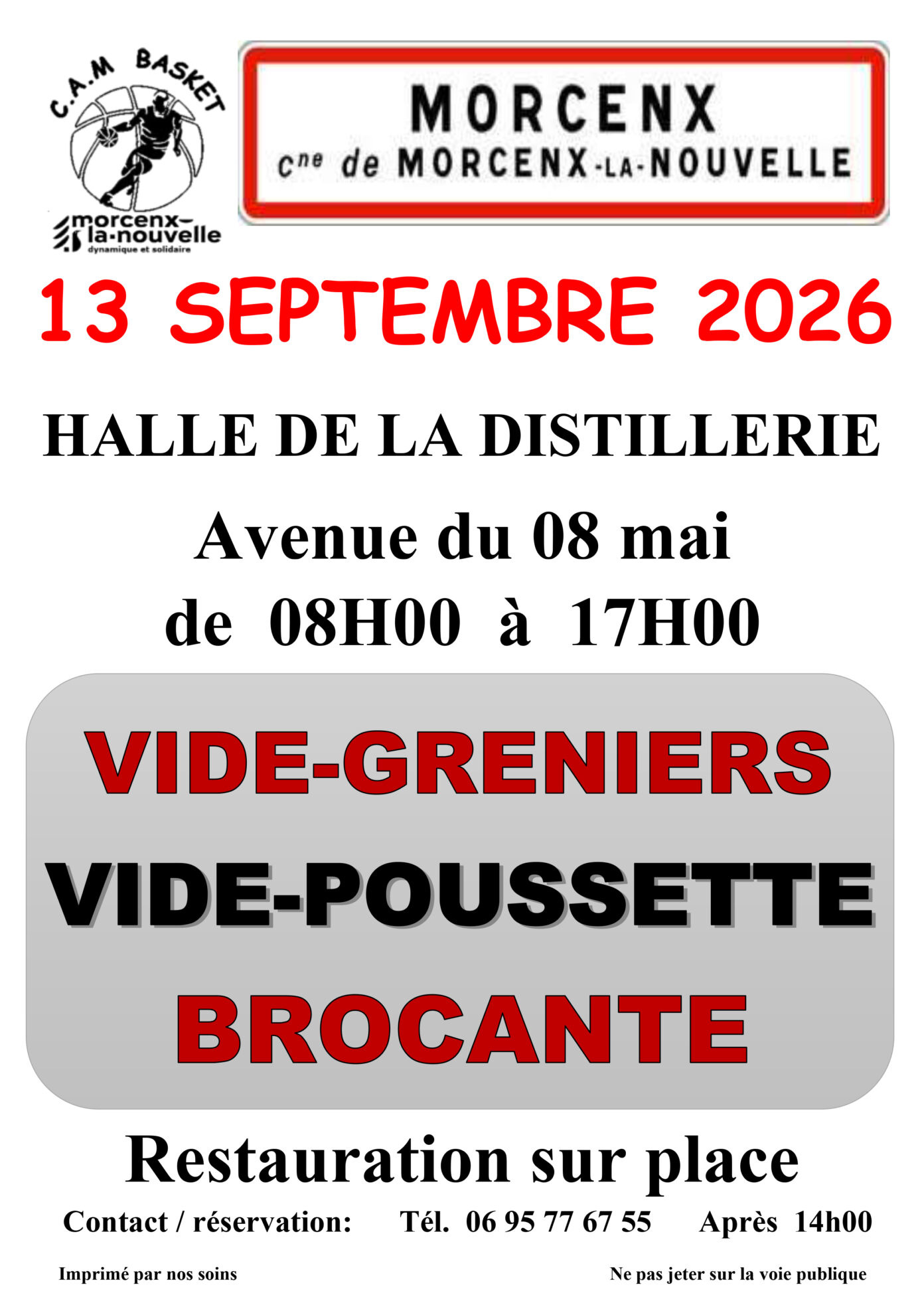 Vide-Grenier Vide-Poussette Brocante Morcenx-la-Nouvelle