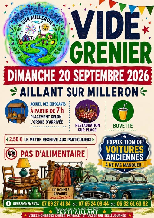 Vide-greniers Aillant-sur-Milleron