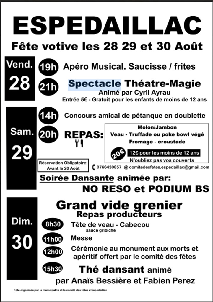 Vide-Greniers d’Espédaillac Espédaillac