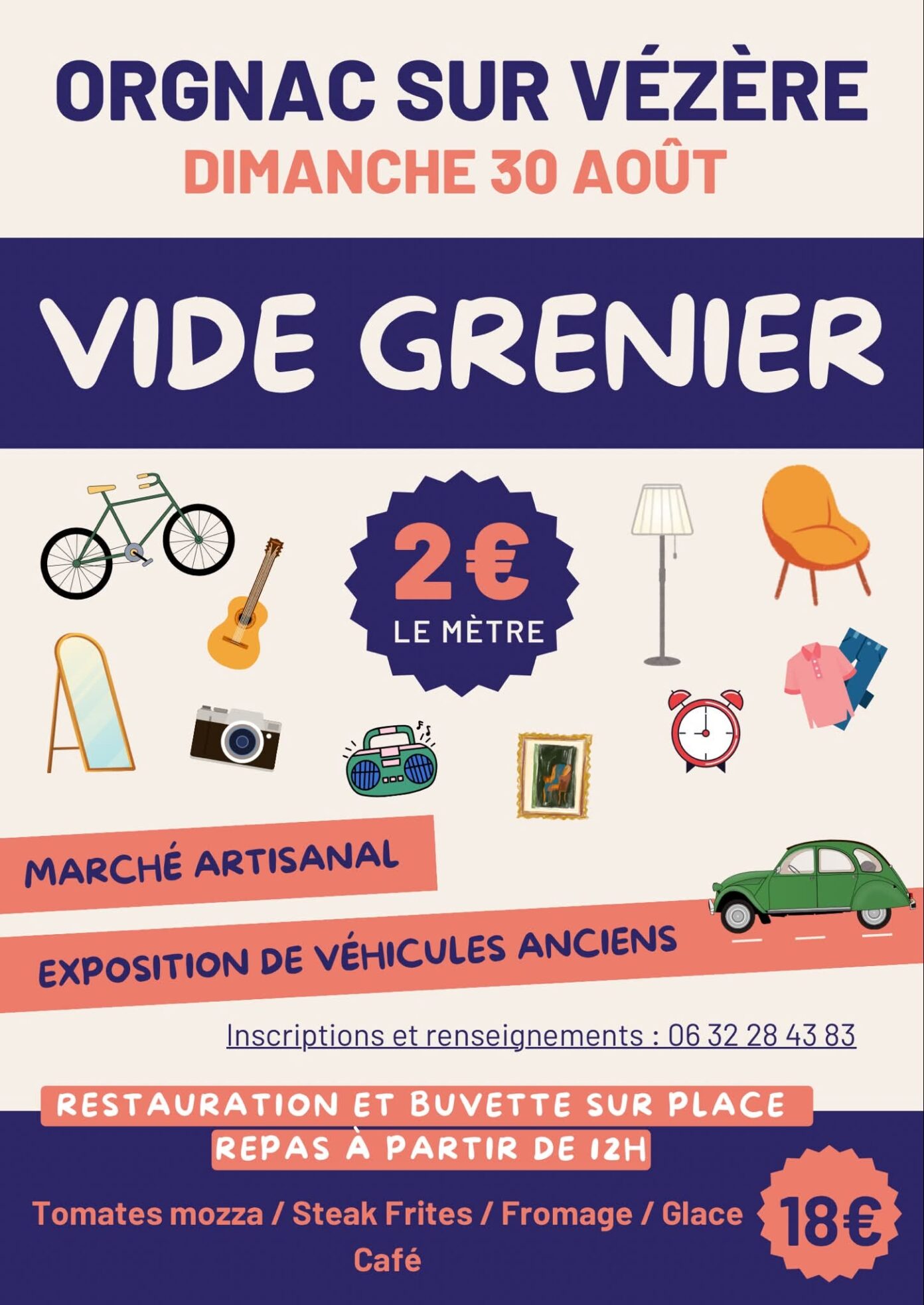 Vide greniers et marché artisanal  Orgnac-sur-Vézère