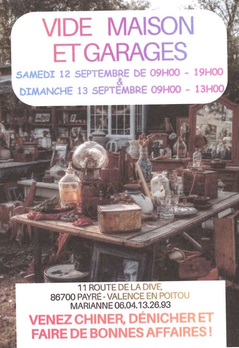 Vide maison et garages  Valence-en-Poitou