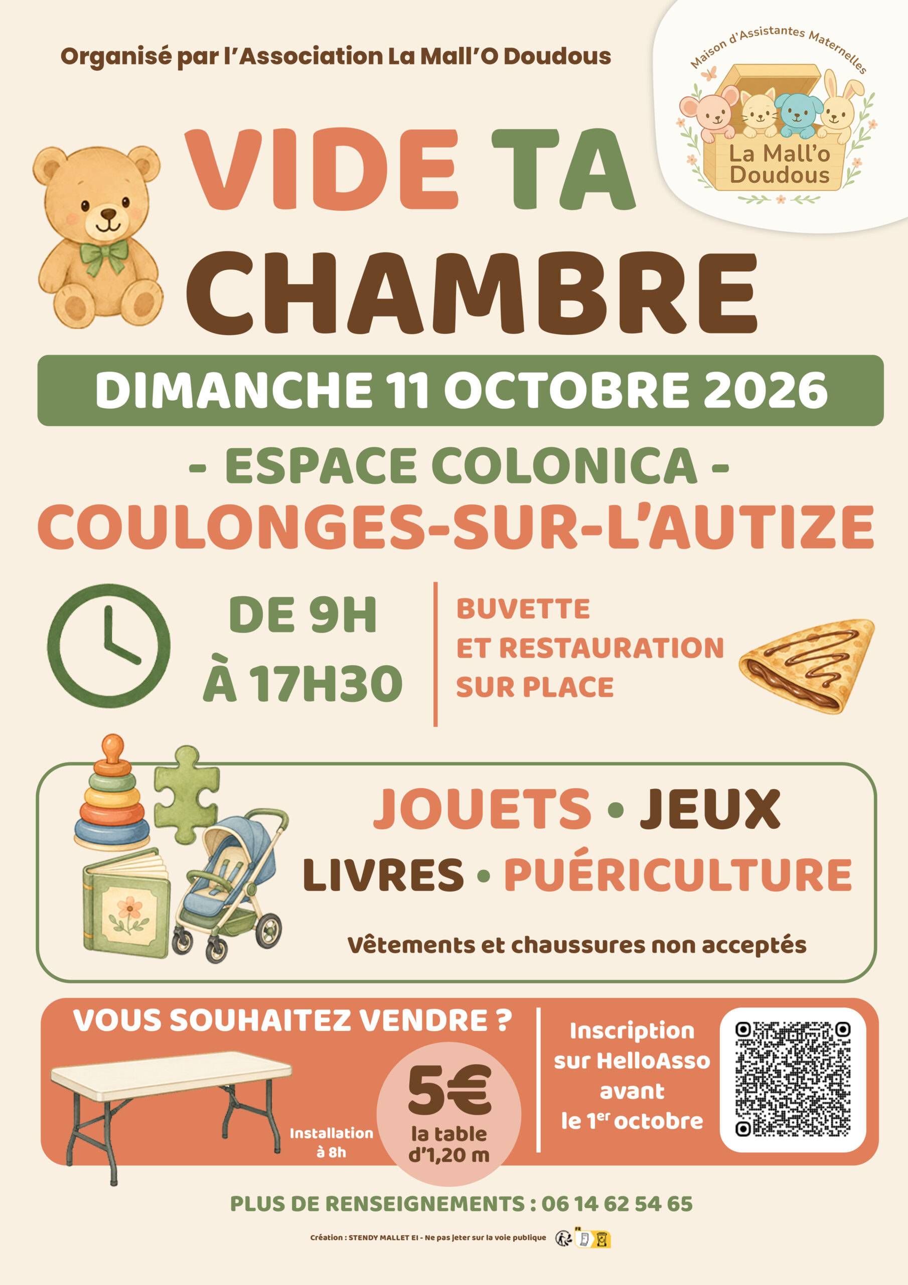 Vide ta chambre Espace Colonica Coulonges-sur-l'Autize 2026-10-11
