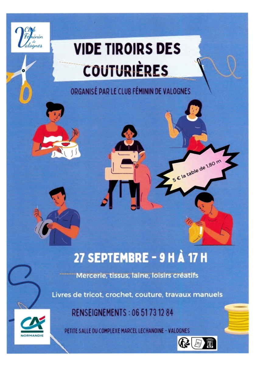 Vide tiroirs de couturières  Valognes