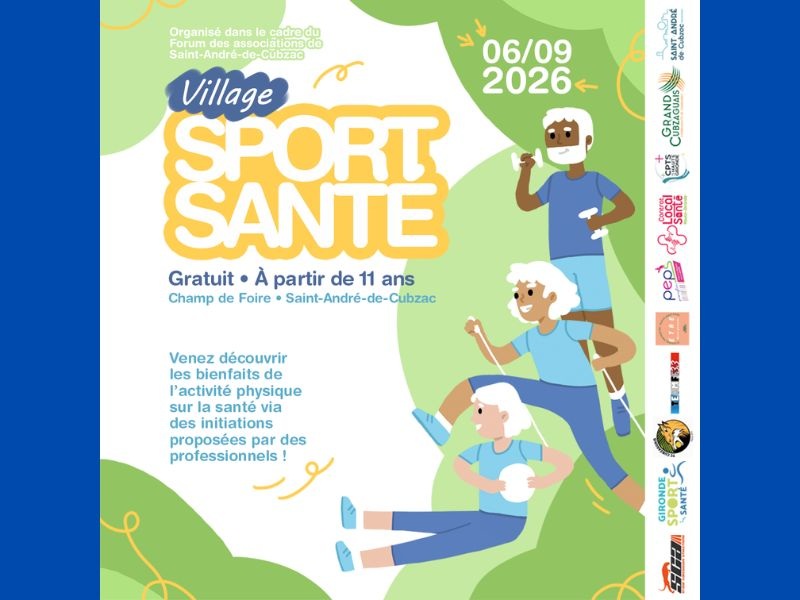 Village sport santé à St André de Cubzac  Saint-André-de-Cubzac
