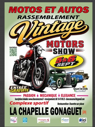 Vintage motors show à la Chapelle Gonaguet La Chapelle-Gonaguet