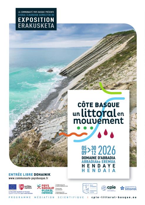 Visite commentée de l’exposition Côte basque, un littoral en mouvement Route de la Corniche Hendaye