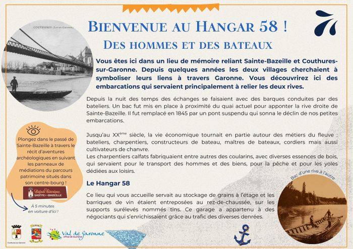 Visite commentée du Hangar 58 Hangar 58 Couthures-sur-Garonne