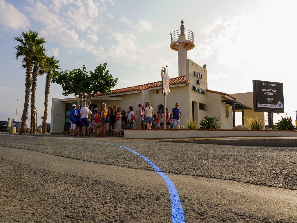 VISITE DE LA LIGNE BLEUE Le Barcarès