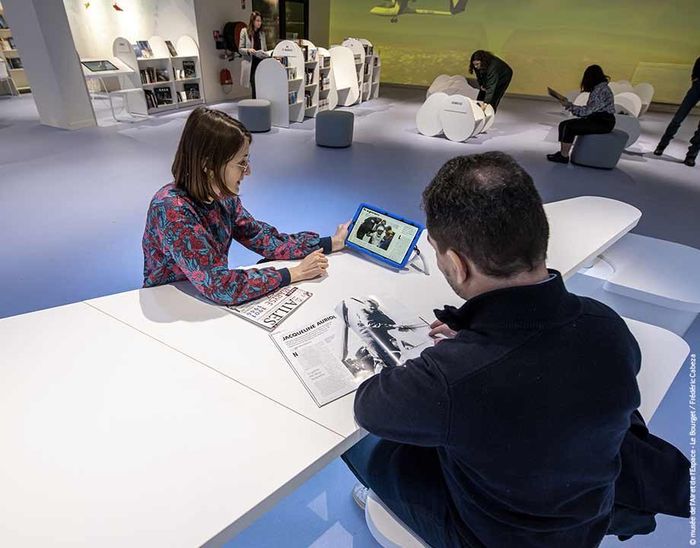 Visite de la médiathèque, Musée de l’Air et de l’Espace, Le Bourget