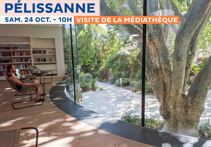 Visite de la médiathèque Pierre-Bottero, Pélissanne, Pélissanne
