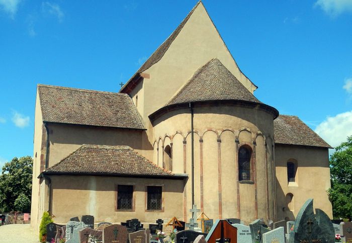Visite de l&rsquo;abbatiale Saint-Trophime, Église abbatiale St Trophime, Eschau